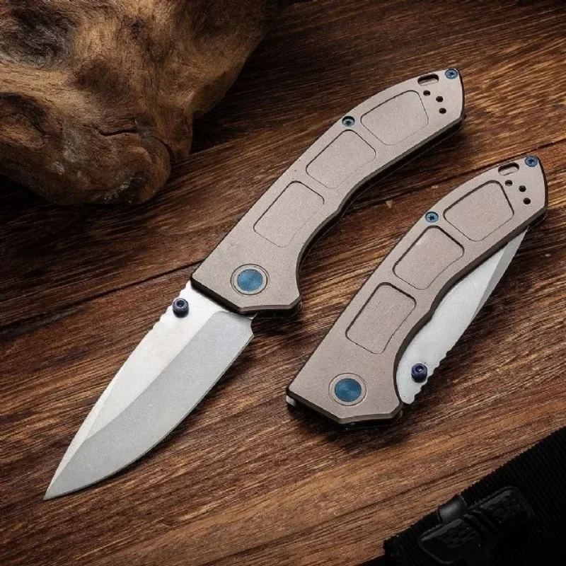 BM 748 Folding Pocket Knife TOP Seling D2 Blade Aluminum Alloy Handle Outdoor EDC Camping Hiking Hunting Survival Tool Gift