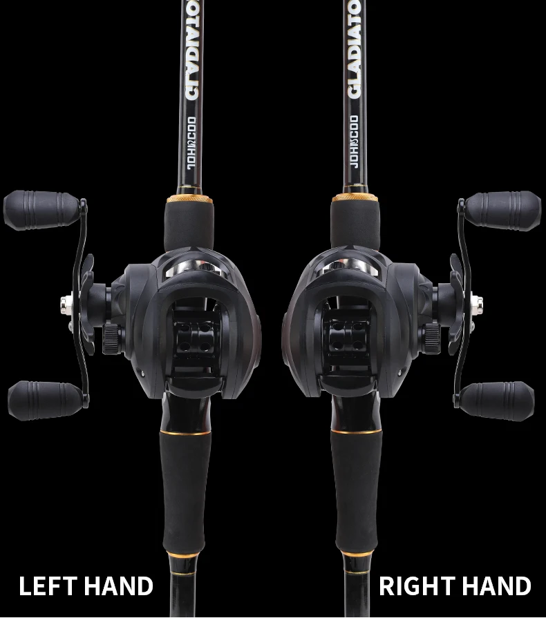 Max Drag 12kg Links-/Rechtshänder Baitcasting-Rolle mit hoher Geschwindigkeit 7.2:1 Übersetzung Frisch-/Salzwasser Magnetbremssystem Ultraleichte Rolle – Detail 13