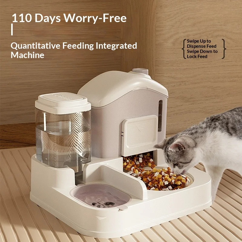 Comedero y bebedero 2 en 1 automático para gatos con agua corriente - imagen 2