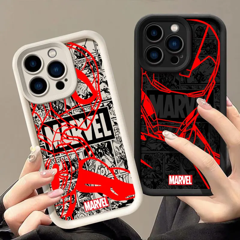 Marvel Comics Funda pour Google Pixel 10 9 8 7 Pro XL 9A 8A 7A, coque Spiderman pour Pixel 10Pro 9Pro XL, Coque arrière antichoc