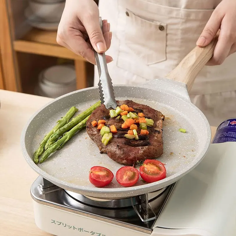 Ceramic Coating Egg Pancake Griddle Pan 20/24/28cm Nonstick Crepe Pan Pizza Frying Pot Omelet Steak Cooking Pan Kitchenware view 6