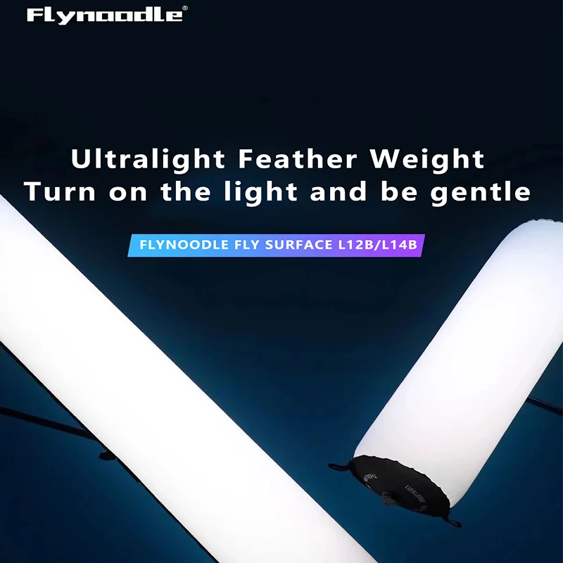 FlyNoodle L12B/L14B Bi-Color 2700K-6000K Fully Automatic Inflatable Soft Light Studio Photo Light APP Control Video Camera Light