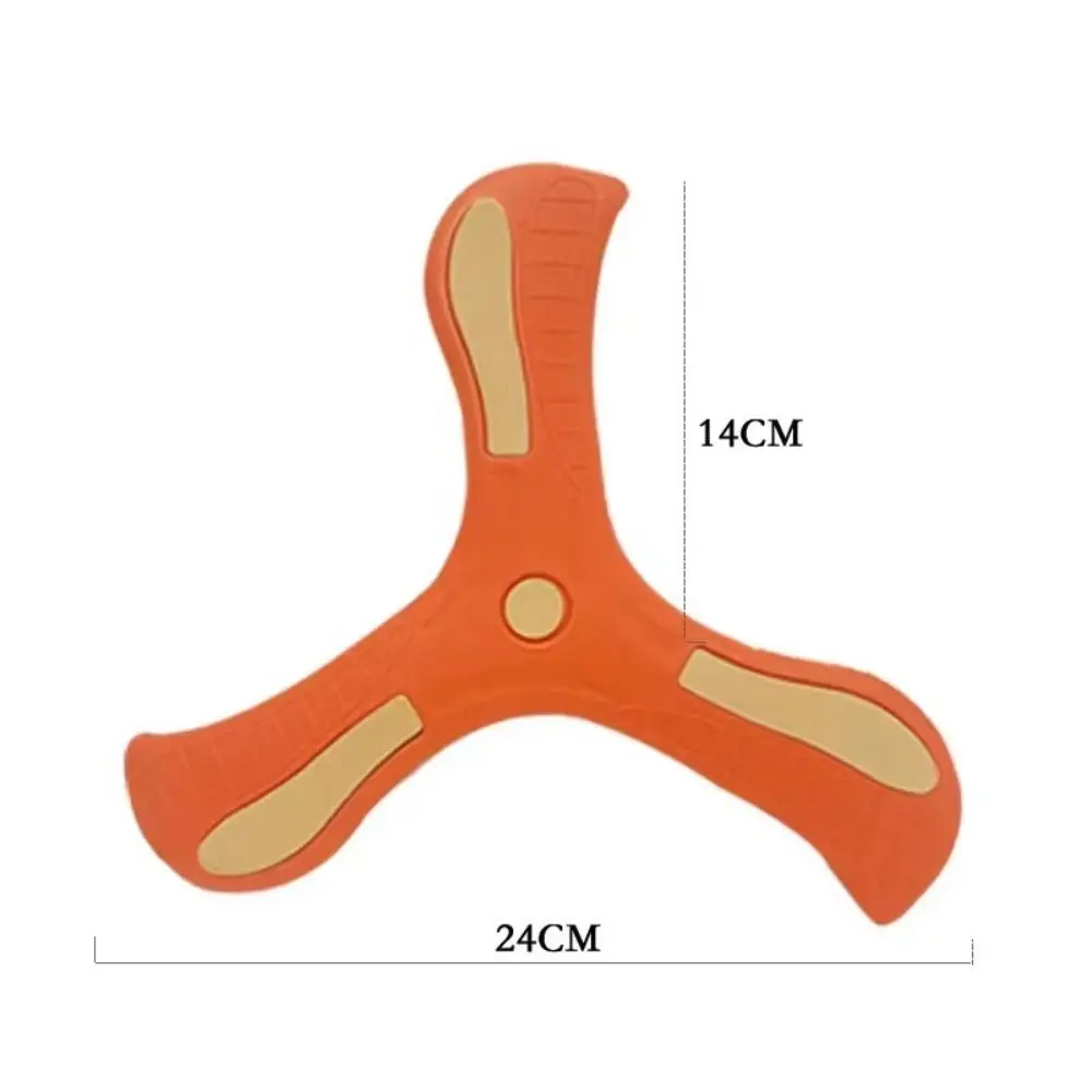 Soft Children Boomerang Children Toy Sports Plastic Three-leaf Cross Flying Disc Interactive Spinner Three-Bladed Adult-kids