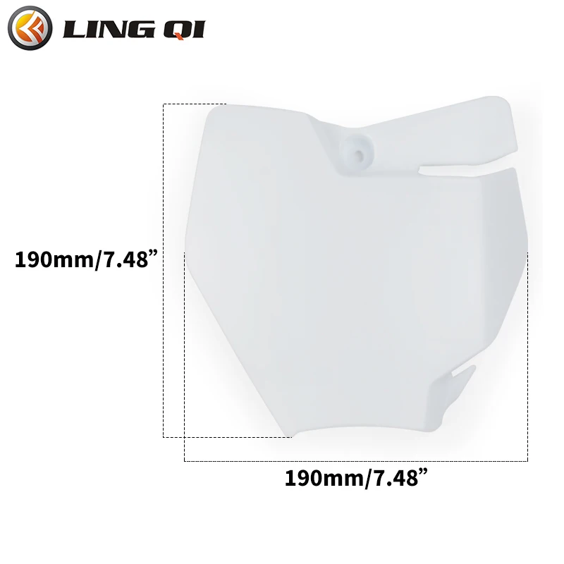 LINGQI Motorcycle KT 50 Number Plate Front Name Plates Plastic Cover For Chinese 50 Mini Pit Dirt Bike Spare Parts