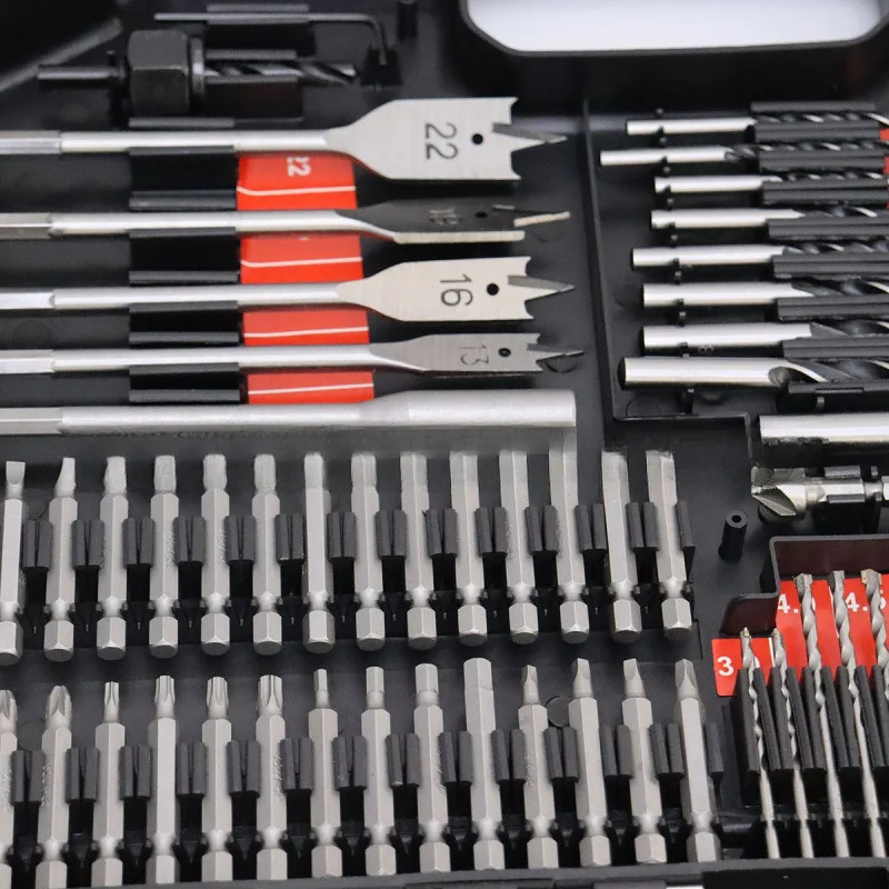 النجارة متعددة الوظائف 246 قطعة مجموعة ثقب فتاحة تويست الحفر الاسمنت الحفر البناء الحفر شقة رئيس الحفر كم مجموعة