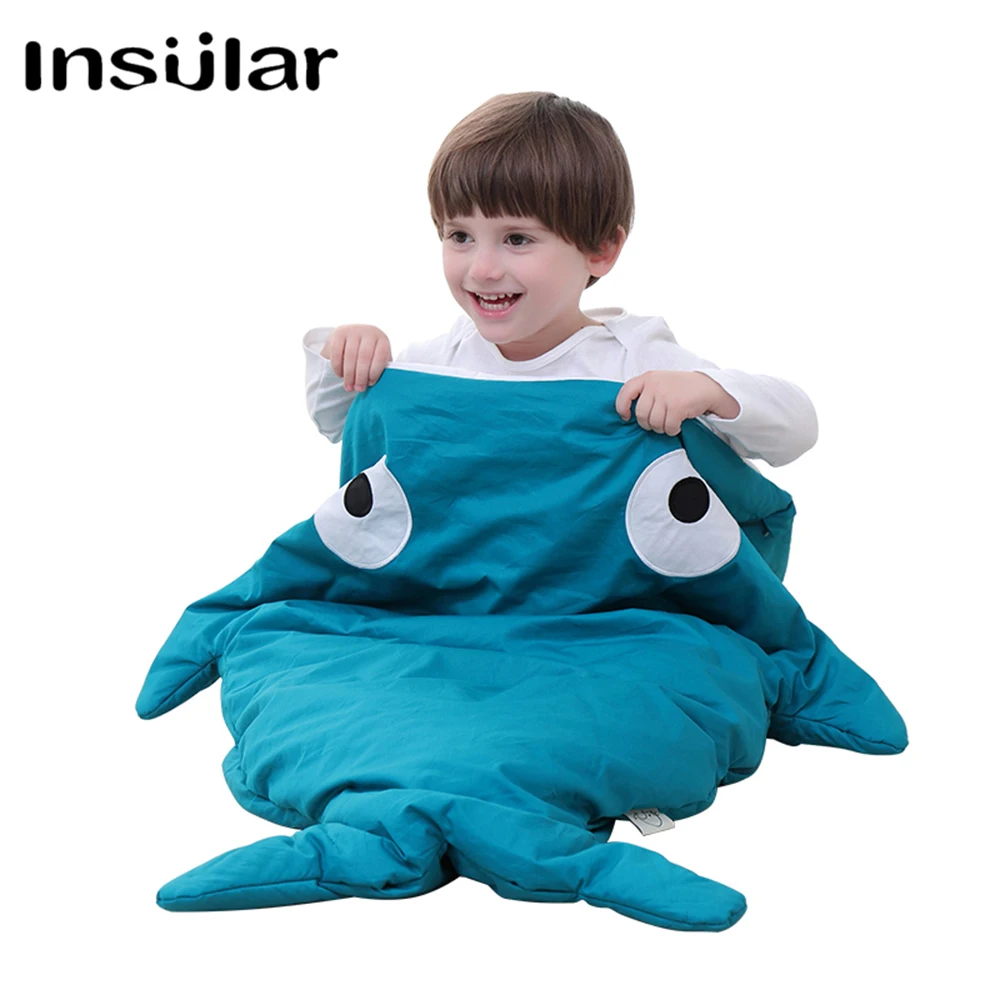 

Лидер продаж, детский спальный мешок с милой мультяшной акулой, зимний детский спальный мешок, теплое детское одеяло, большие теплые пеленальные спальные мешки