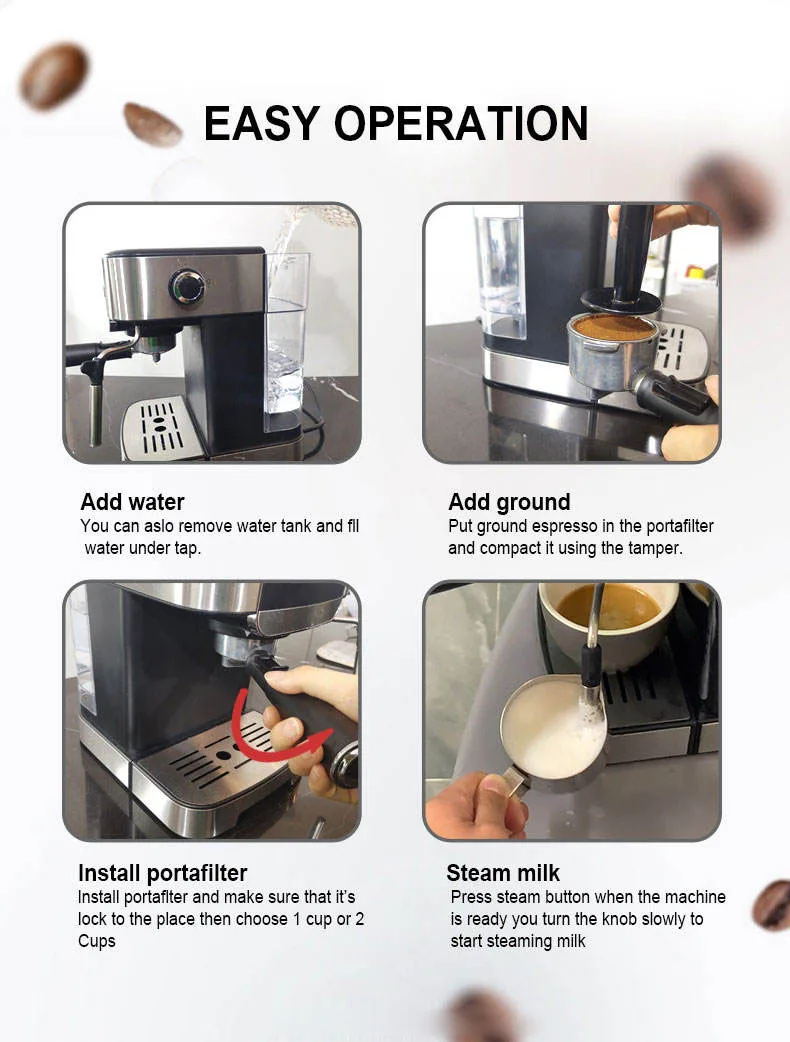 Hot selling full-automatic coffee machine portable espresso machine household 220V coffee machine