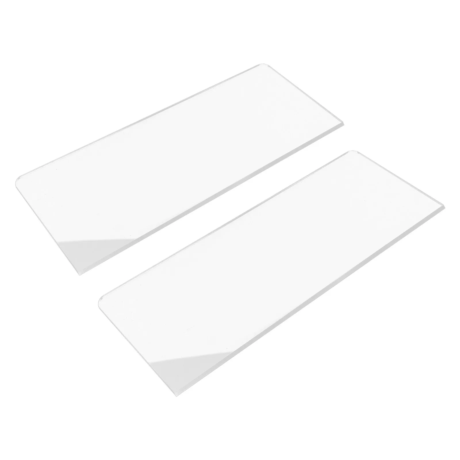 2Pcs Cake Scraper Clear Acrylic Edge Smoother Baking Tool for Buttercream Fondant Icing Frosting Decor Kitchen Mousse Cake