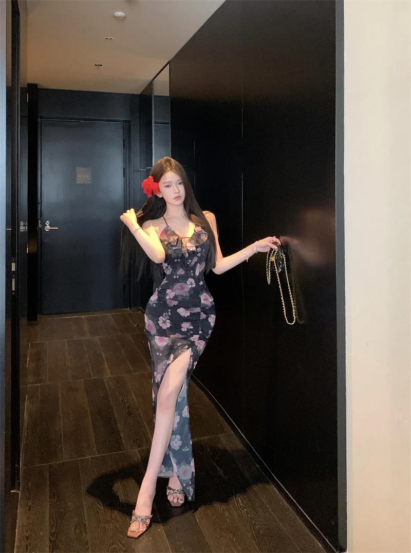 Vestidos sem mangas feminino azul inverno cupro jacquard gola com nervuras em camadas fino-ajuste recepção banquete aniversário formal chique