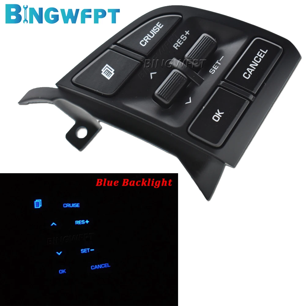 BINGWFPT For Hyundai Tucson IX35 2015- 1.6T/2.0 Steering Wheel Cruise Control Button Switch Button 96720D3200