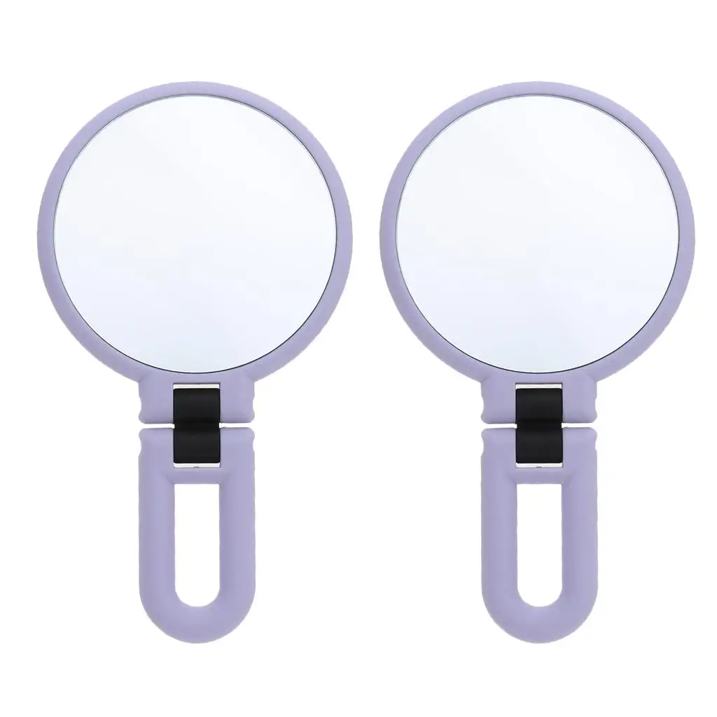 2Pcs Dual Foldable 15X Magnification Makeup Shaving Standing Vanity Mirror