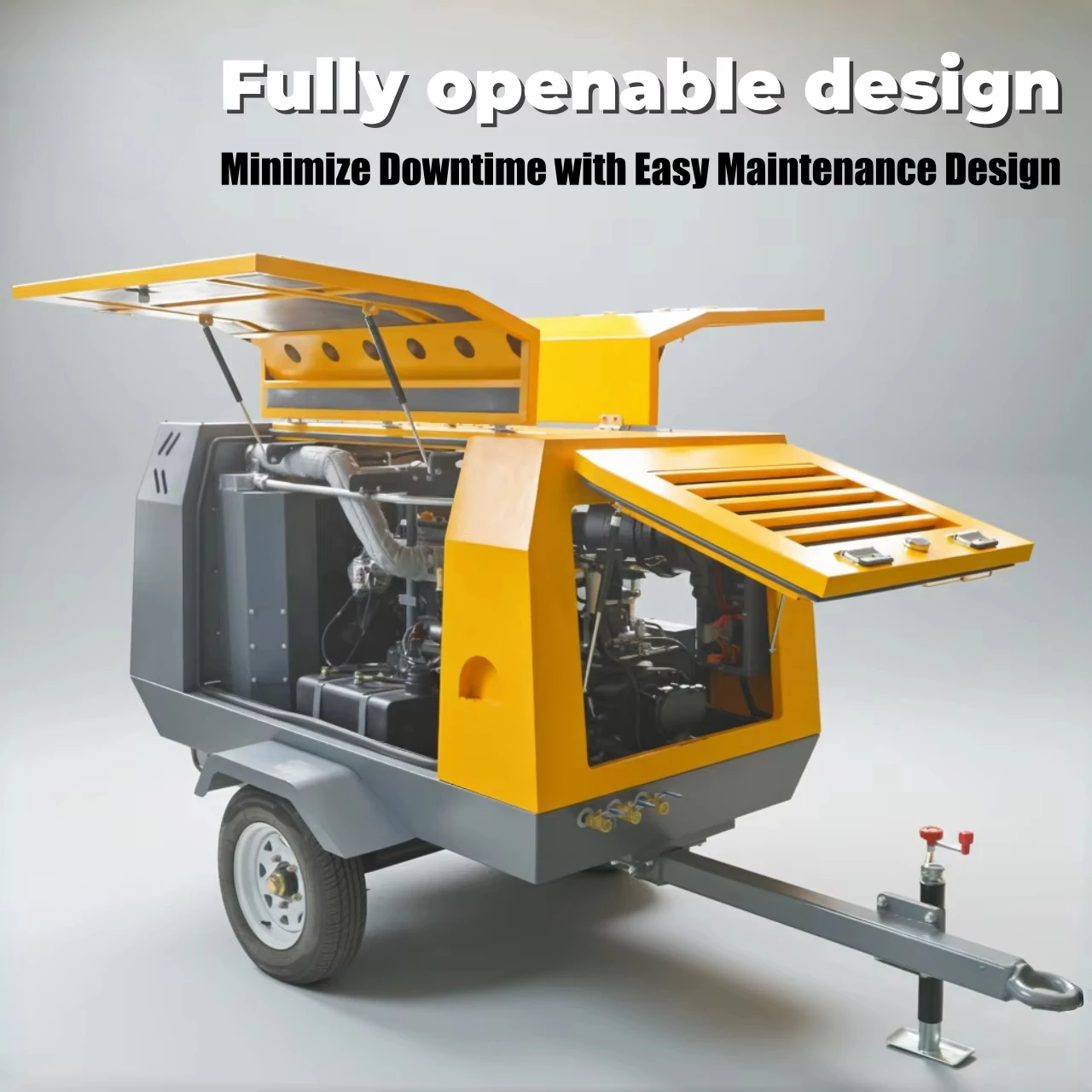 Cummins  Air Compressor 185 CFM 350 CFM 750 CFM Portable Compresor De Tornillo for Sandblasting