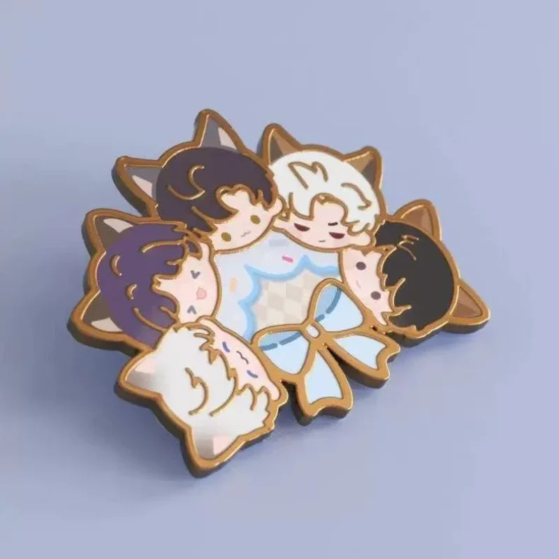 Xavier Zayne Rafayel Sylus Caleb Kawaii эмалированный значок игры Love And Deepspace аксессуары для косплея Q версия булавки для лацканов реквизит подарок