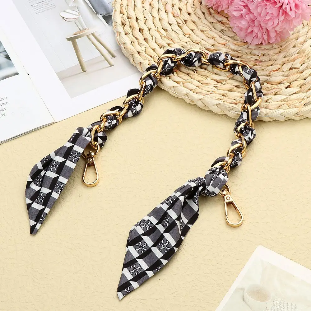 1Pcs New Handbag Accessory Metal Alloy Hardware Silk Scarf Chain Bag Belt Bags Chains Bags Belt Straps