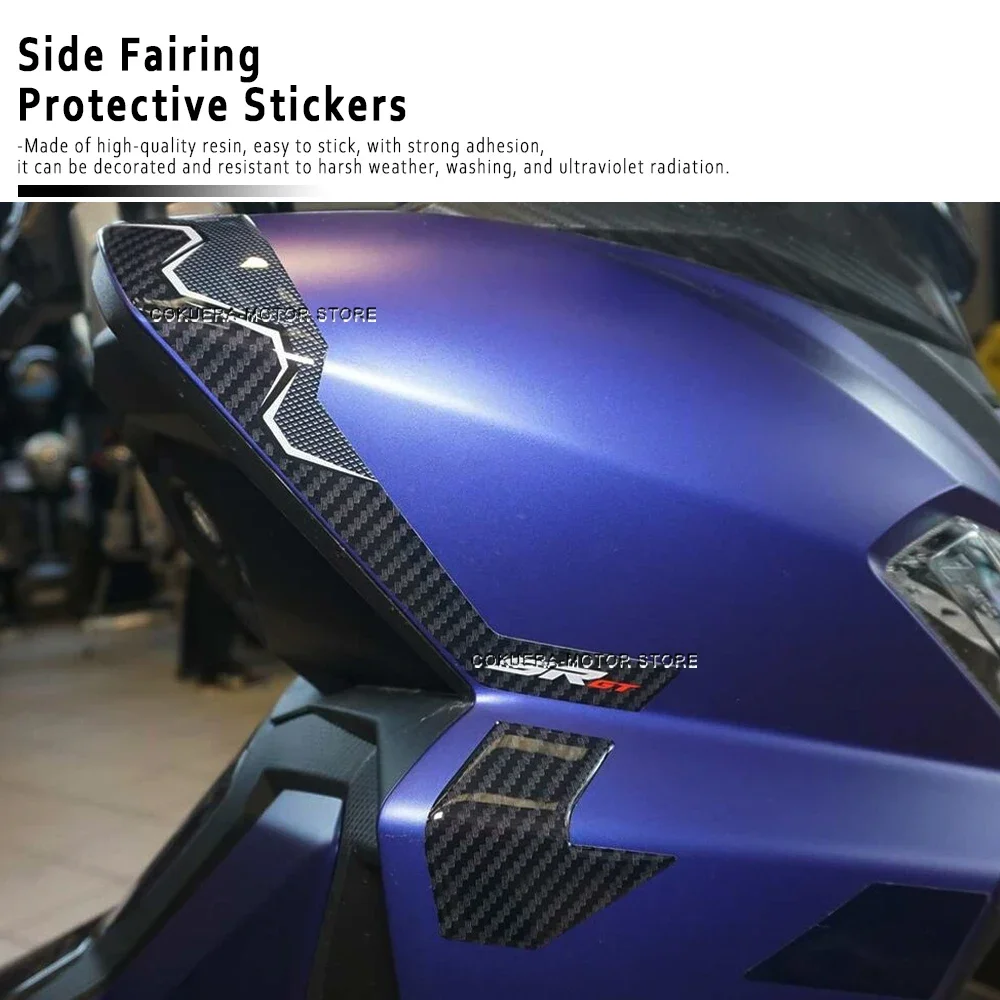 For Aprilia SR GT 125 2022 Motorcycle Accessories 3D Resin Stickers Side Fairing Protective Stickers