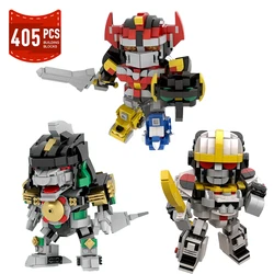 MOC Mighty Morphined Power-Rangersed Robot Model Building Block Dinosaur Anime Action Figures Assemble Bricks Toys Gifts