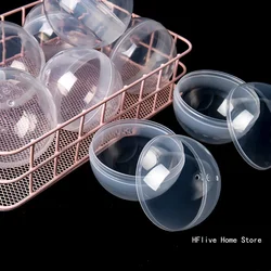 1PC 3.5-10cm Plastic Transparent Sphere Baubles Hanging Balls Party Ornament Gift Box Decoration For Drop Ship