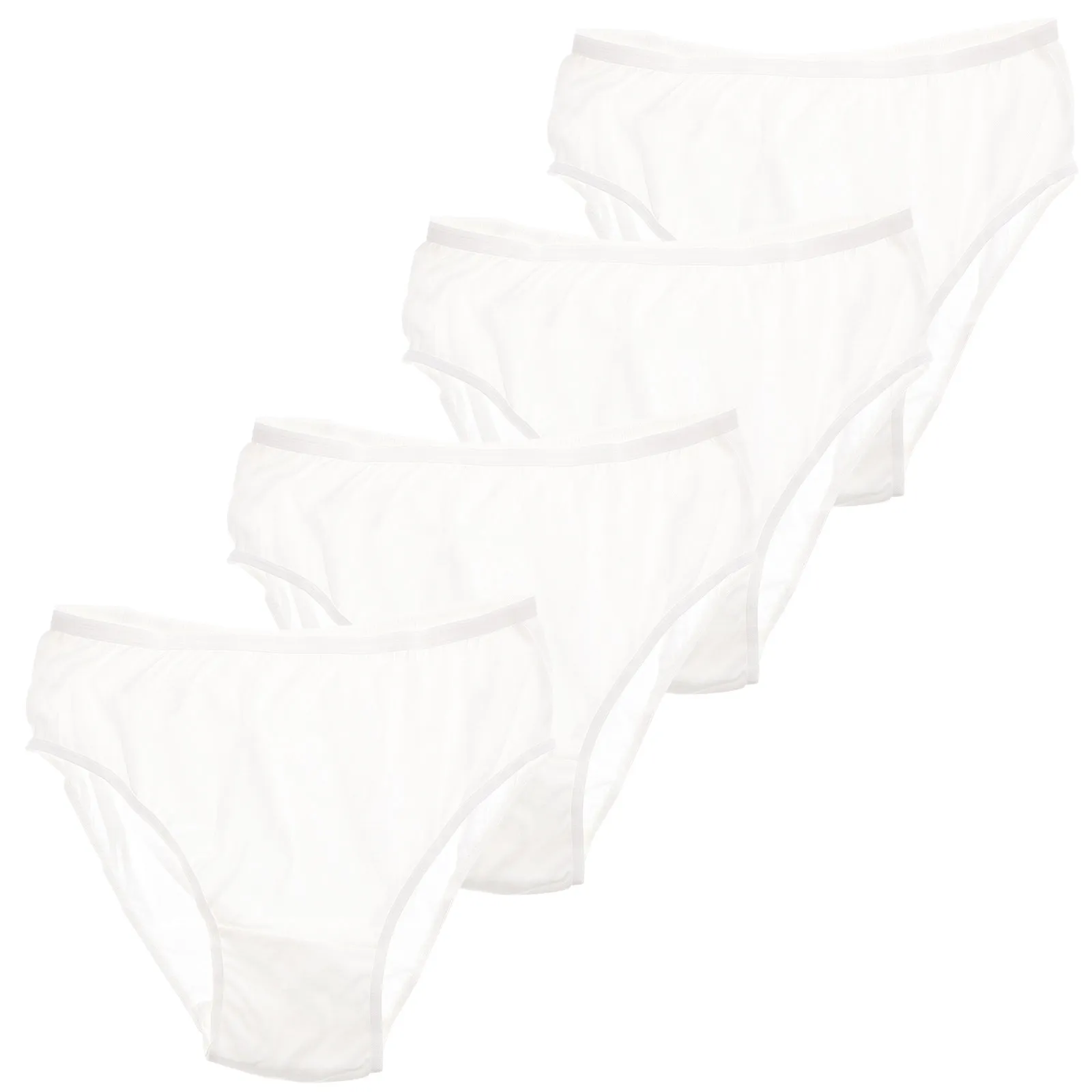 4Pcs Disposable Cotton Underwear Pregnant Women Postpartum Breathable Elastic Comfortable Briefs Period Panties - view 6
