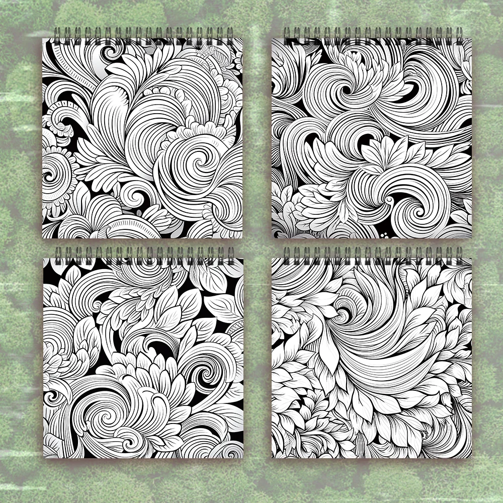 1pc, Mandala Colouring Book - 30 Sheet Adult Colouring Book, 8.3x 8.3 inches, 100gsm Thick Paper, Birthday Gift, Holiday Gift