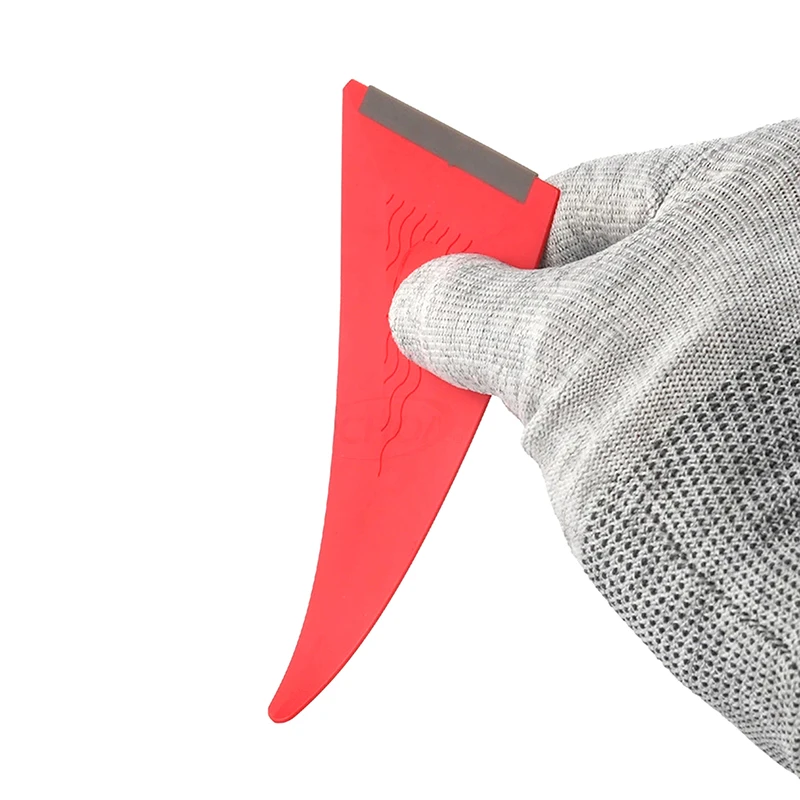 New Automotive Film Sticking Tool Silicone Soft Scraper Film Pasting Construction Scraper Triangular Silicone Scraper