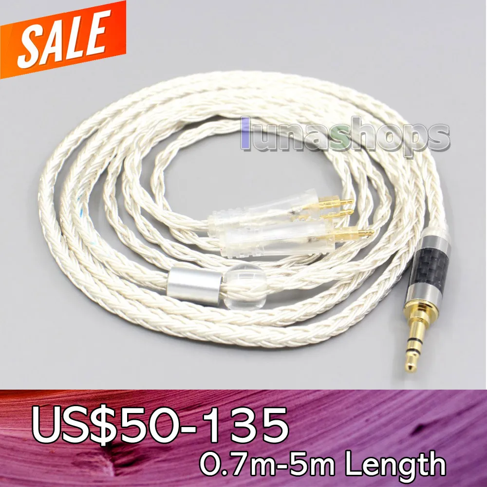 

LN007238 16 Core OCC Silver Plated Earphone Cable For FOSTEX TH900 MKII MK2 TH-909 TR-X00 TH-600