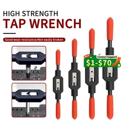 Hand Tap Wrench Screw Thread Metric Plug Tap Set Adjustable Tapping Device High Carbon Steel Clamp Tool M1-M8 M9-M27 M3 M4 M5 M6