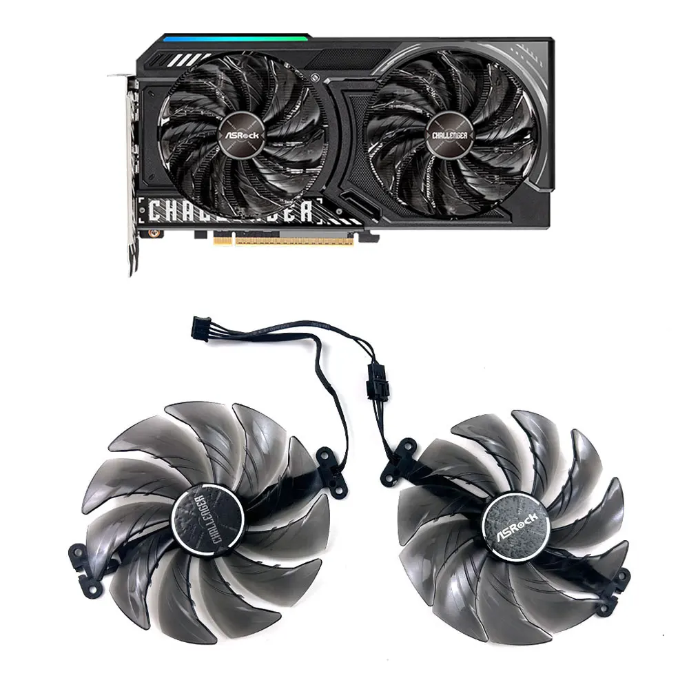 Cooling Fan 95MM 4PIN FDC10U12S9-C DC12V 0.45A RX9060 B580 GPU FAN For Asrock RX 9060 XT Challenger 16GB OC  Arc B580 Challenger