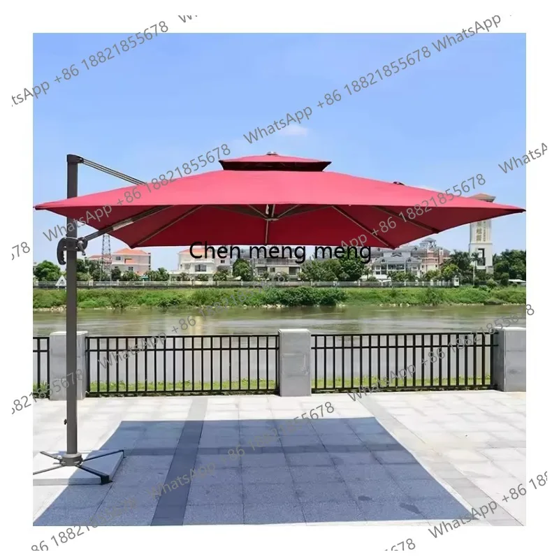 Factory Promotion Heavy Duty Big Size Outdoor Umbrella Beer Coffee Drink Bar Parasol Telescopic Patio Umbrella