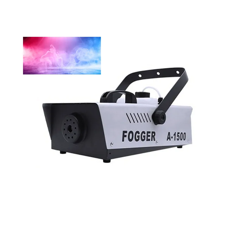 1500W Smoke Machine Professional Thermostatic Fog Machine Remote And Wire Control DJ Disco Wedding Fogger Stage Lights 220V/110V