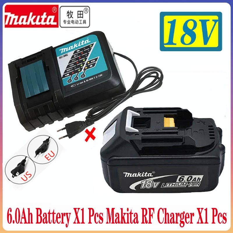 

100% Original Makita 6Ah/5Ah for Makita 18V Battery BL1830B BL1850B BL1850 BL1840 BL1860 BL1815 Replacement Lithium Battery