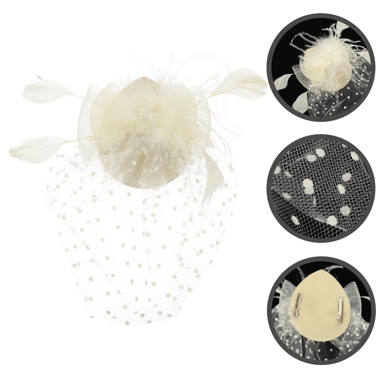 قطع زينة نسائية عصرية قابلة لإعادة الاستخدام مع حواف لؤلؤية، تصميم ناعم وخفيف الوزن لحفلات الزفاف وإكسسوارات شعر الزفاف #2