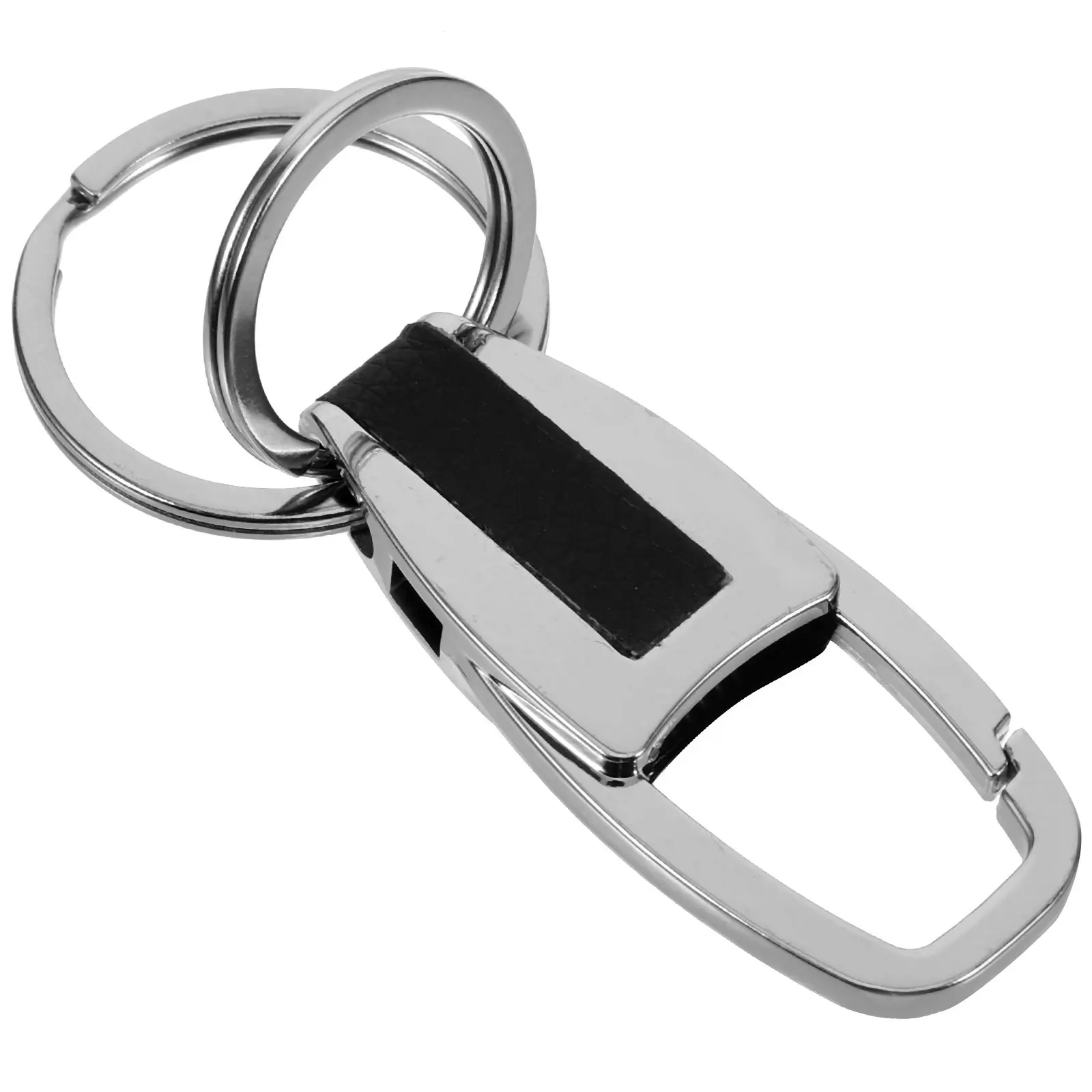 Keychain for Men Premium Stainless Steel Keyring Rust Resistant Smooth Finish Buckle Daily Use Gift Keychain