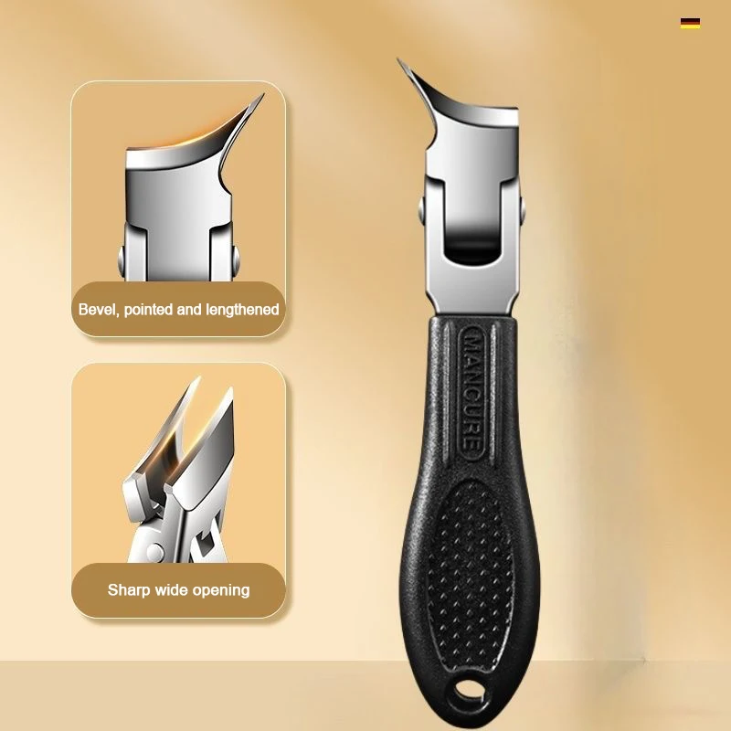 Anti-spat 60 °   Nagelknipper met schuine rand Professionele high-end adelaarsnavel Schuine teennageltrimmers Ingegroeide teennagelgereedschappen