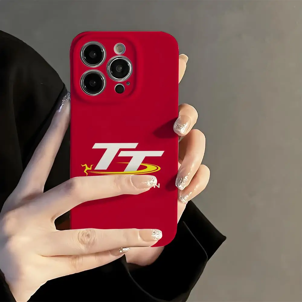

Isle of Man TT Phone Case Film Korean INS for iPhone 16 15 14 13 12 11 Pro Max Plus Luxury Cover