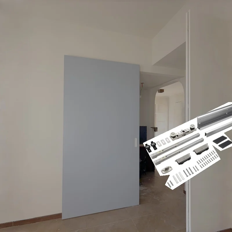 9CE for Wooden Door Ghost Invisible Magic Door System Hidden Track SUS304 Material Hidden Door System EU Standard