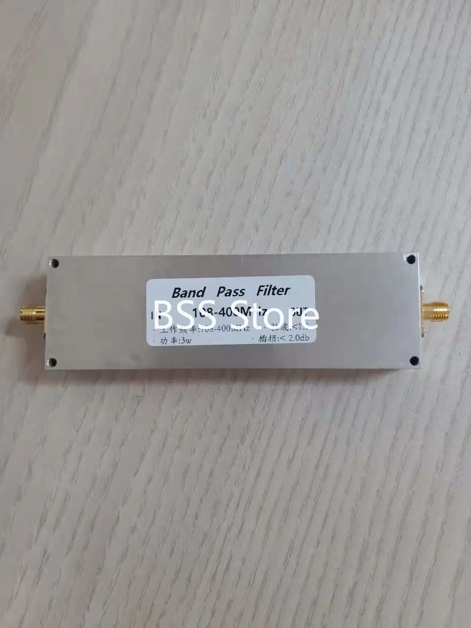 BPF-108-400M-3W 108MHz-400MHz bandpass filter BPF for anti-jamming reception module sensor