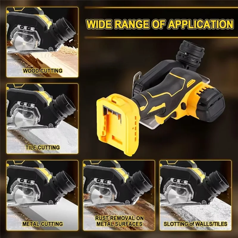 

ABZY-3 Inch Electirc CUT OFF Tool Circular Saw Power Tool For 20V Battery Removable Dust Cover Power Tools