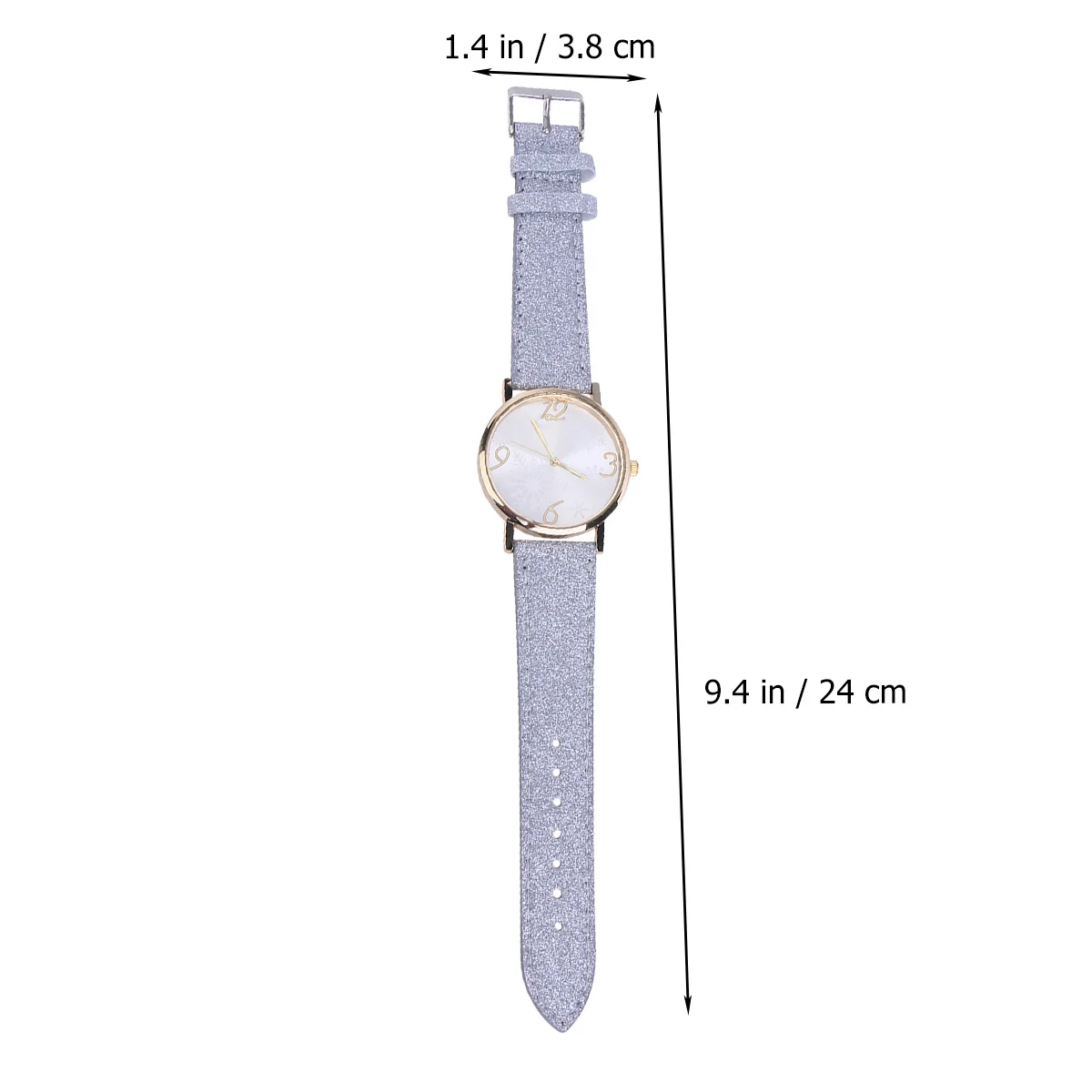 Jam Tangan Natal Kepingan Salju Elegan untuk Wanita Jam Tangan Perak Gerakan Kuarsa Jam Tangan Wanita Modis dari Paduan Hadiah untuk Pacar