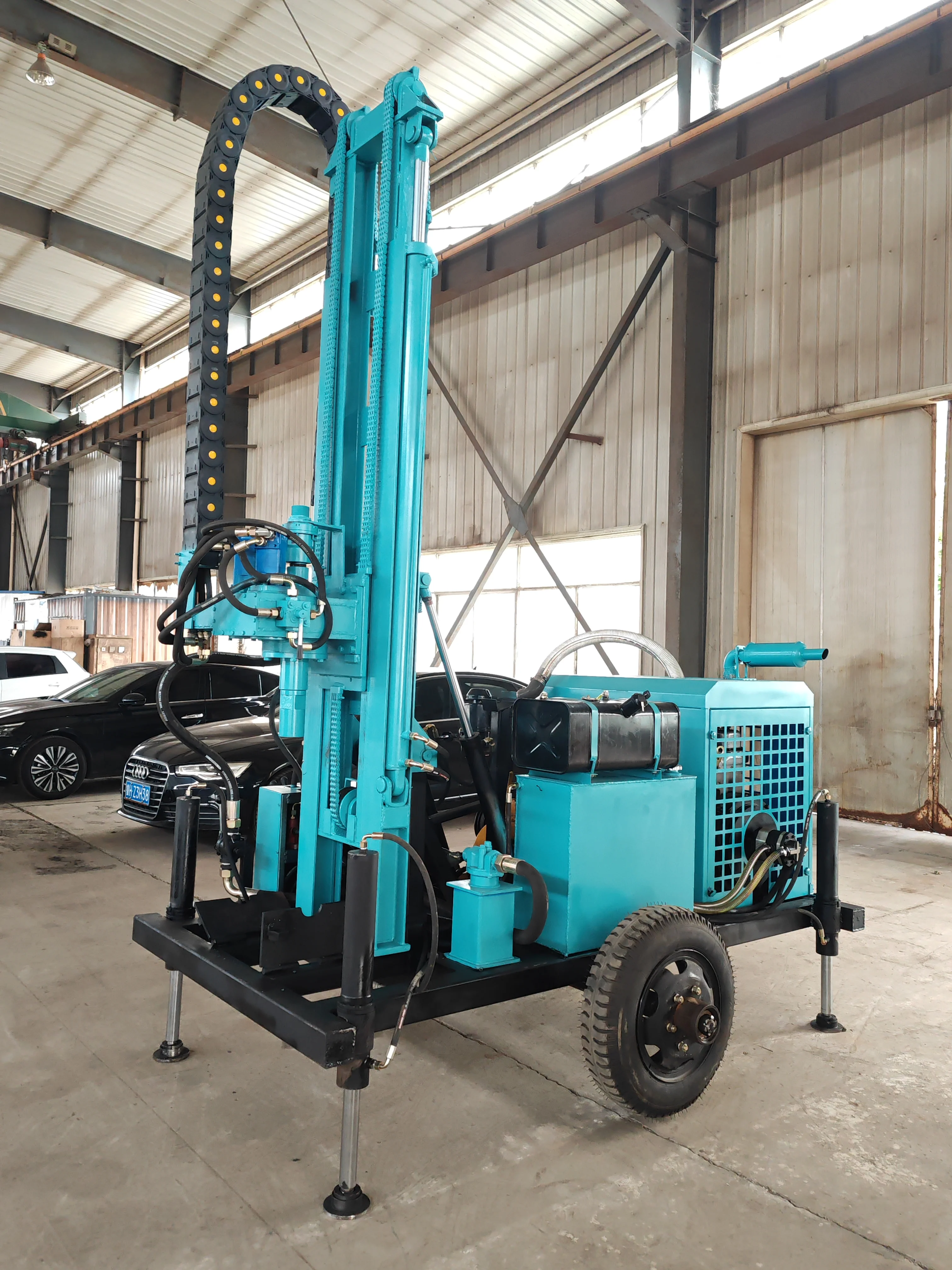 300m High Quality Water and Gas Dual-purpose Wheel Drill Rig Agricultural Mining Drill Rig