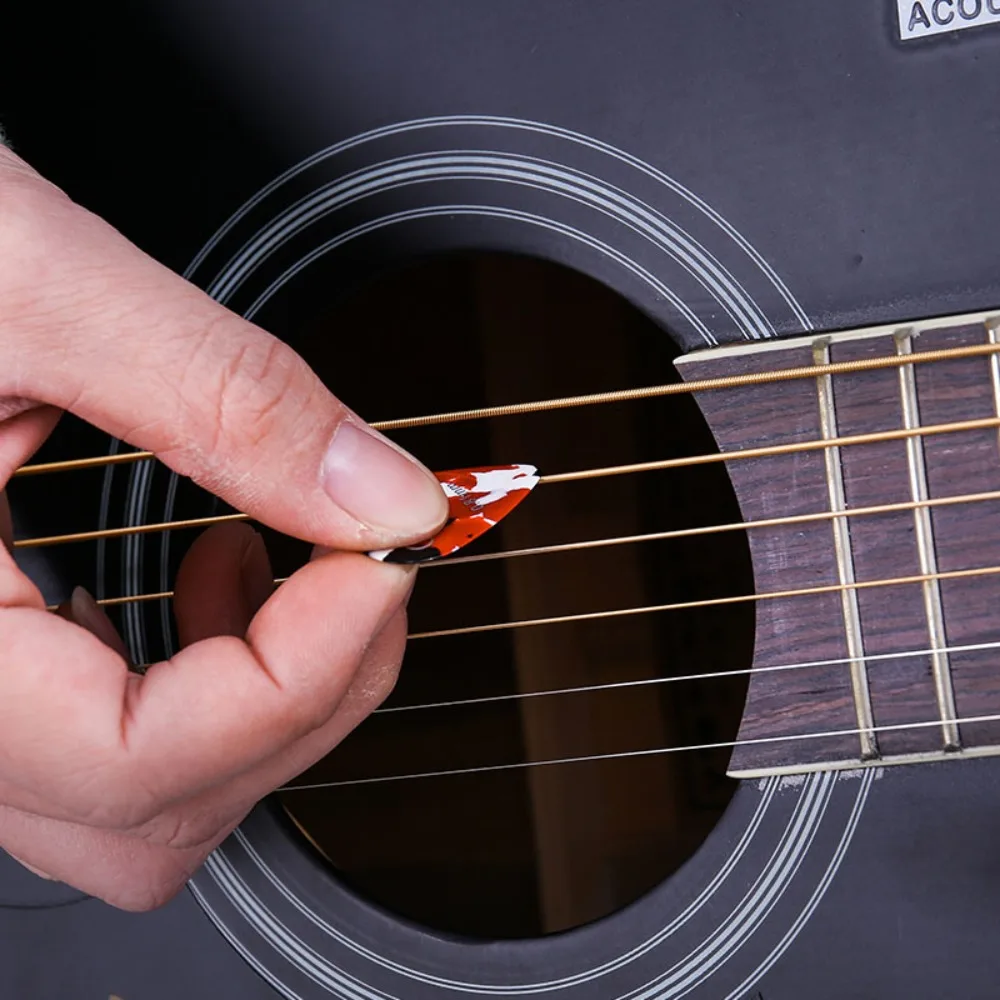 

5pcs Color Random Guitar Pick Mixed Color Guitar Picks Plectrum Color Celluloid Picks Thickness 0.46-1.5 Accessories