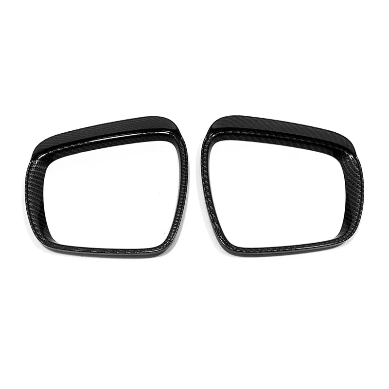 ABS Carbon Fiber Texture Rearview Mirror Rain Guard for Renault Kadjar 2016+