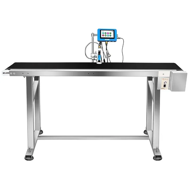 Upgrade 12.7mm/25.4mm TIJ Printer Touch Screen Automatic Online Inkjet Printer QR Codebar Code Logo Thermal TIJ Coding Machine