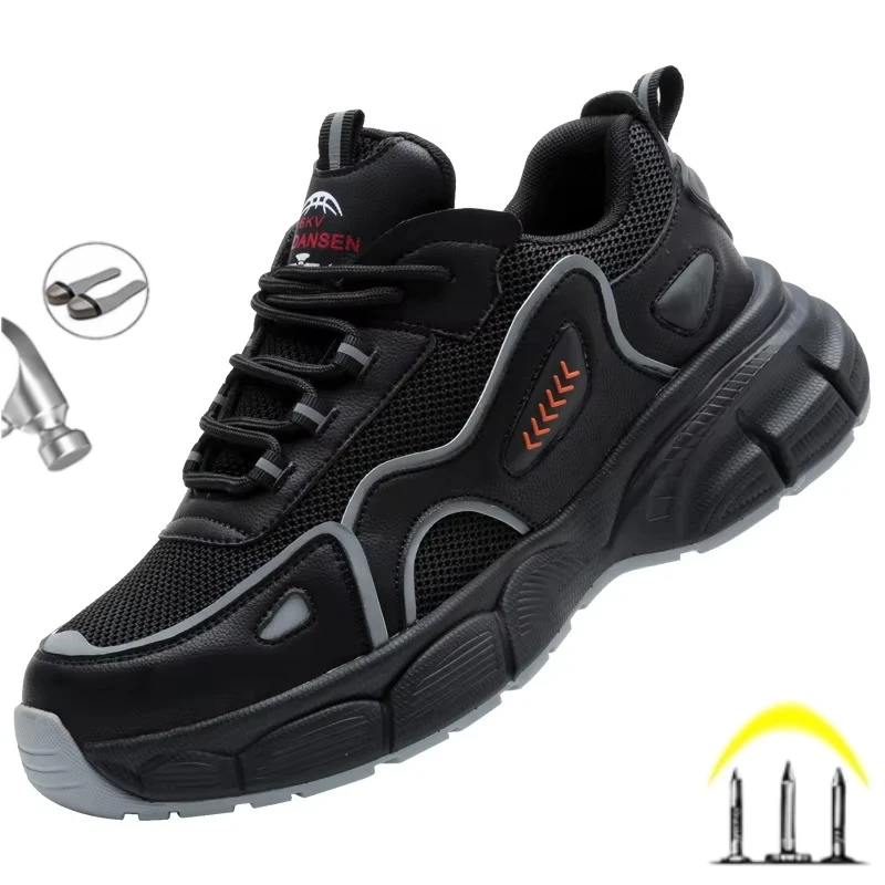 Princely Fashion Composite Toe Metal-free Insulation 10KV Work Safety Shoes Sneakers Reflective Strip Anti Smashing Labor Boots