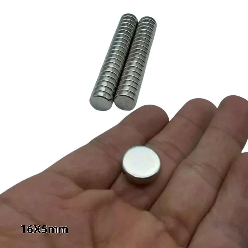 16X5mm N35 NdFeB Neodymium Magnet Strong Rare Earth Permanent Magnet for Industrial & DIY Use 16mmX5mm  16*5mm