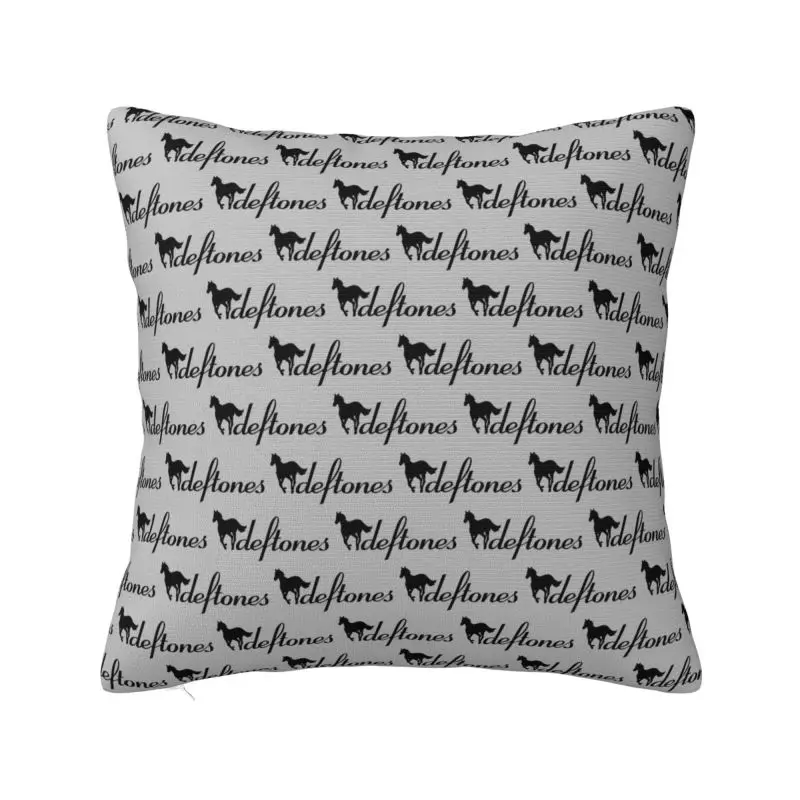 Custom Running D-Deftones Metal Band Cushion Covers Sofa Home Decorative Square Throw Pillow Case