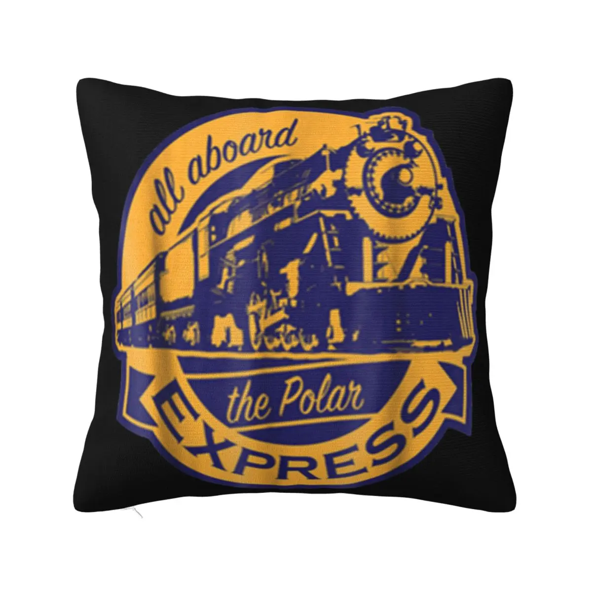 Hot The Polar Express Christmas Train Logo More Size More Colors Comical Goth Different Basic Pillow Case