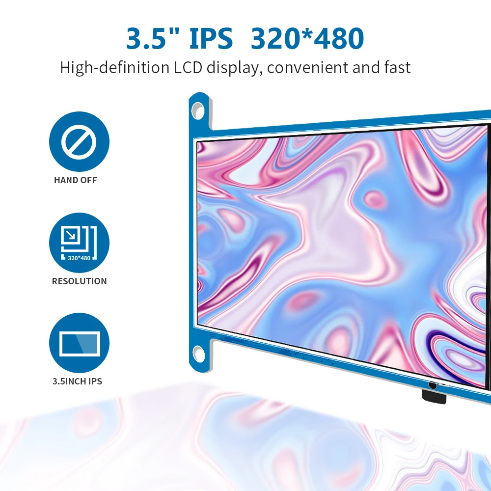 Raspberry Pi 3.5inch  LCD IPS HDMI-Compatible display module for tft LCD display without touch panel Portable Monitor