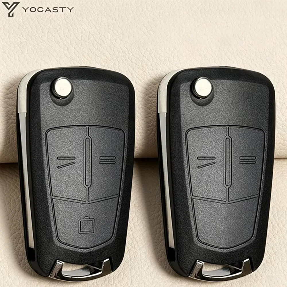 YOCASTY Flip Remote Car Key Shell Case Cover For Opel Vauxhall Corsa D Astra H Zafira B Vectra C Signum Meriva With Z Groove