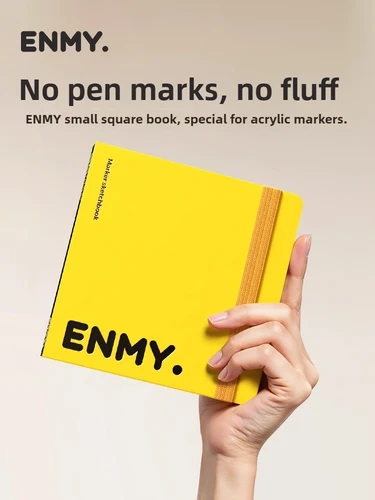 Imagen 2 del producto ENMY 300g/ ㎡   Papel marcador acrílico sin sangrado, fibra de algodón, papel de acuarela, papel artístico para dibujar cuadernos, suministros escolares y de oficina