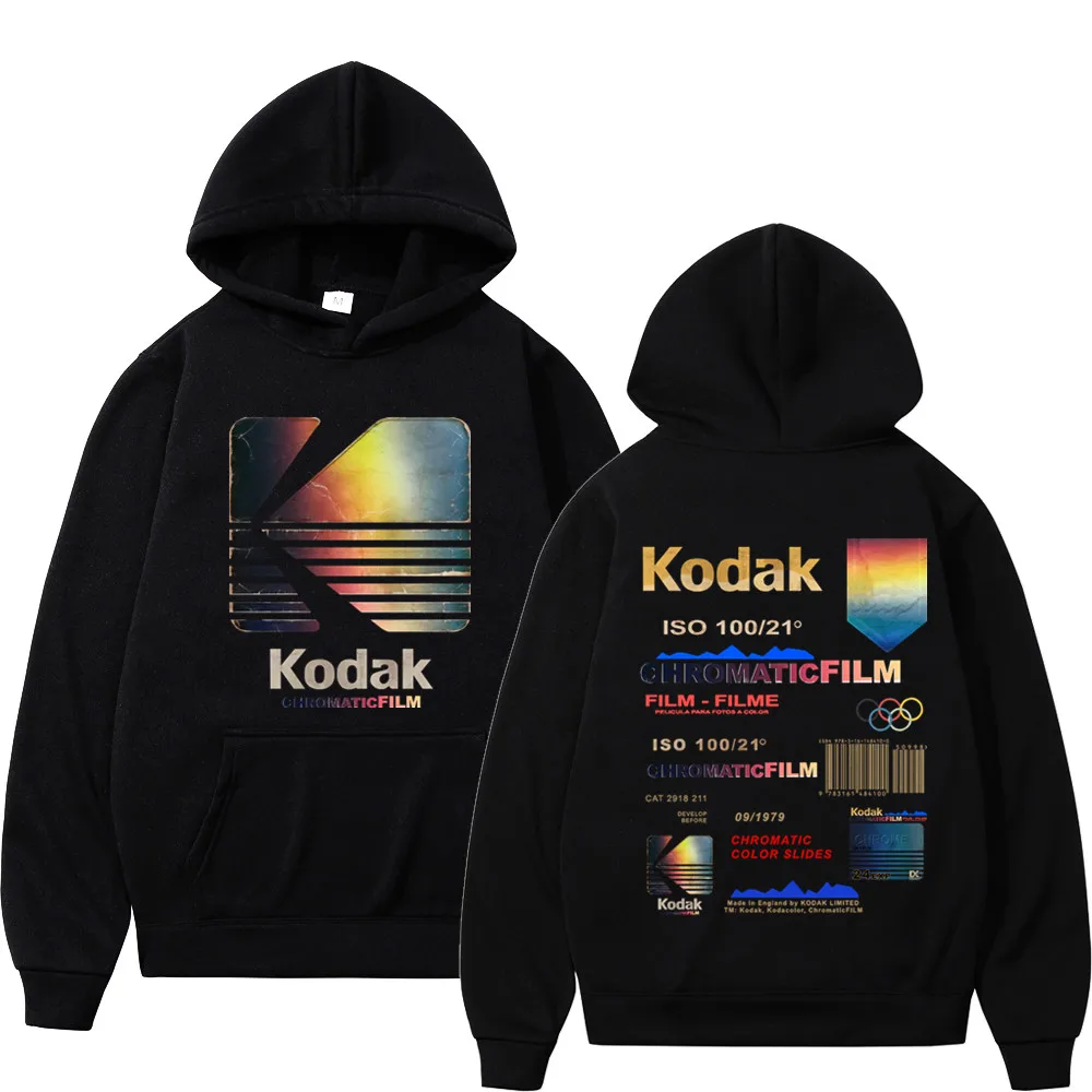 2024 New Fashion Hoody Anime Cartoon Kodak Printed Fleece Pullover Casual Mens Women Hoodies Sweatshirts Hip Hop Streetwear